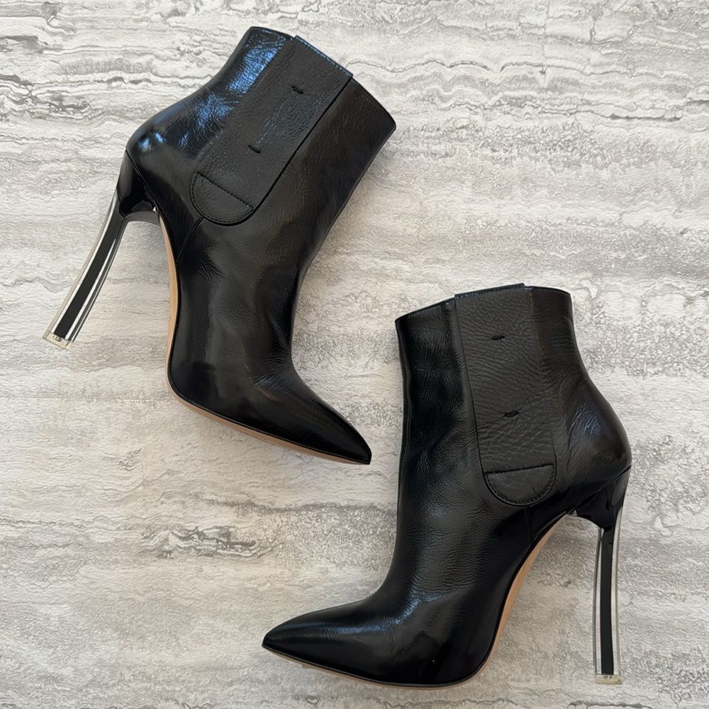 CASADEI Blade Patent Leather Boots
